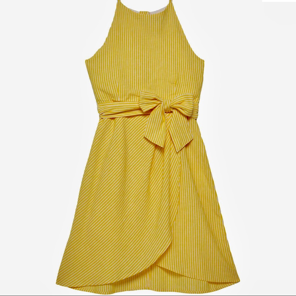 Habitual Tank Yarn-Dye Stripe Dress Size 14 (Missing Belt)